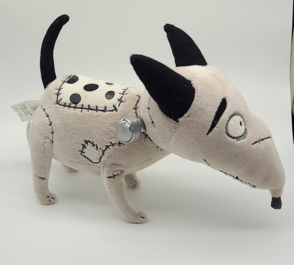 Disney Store Frankenweenie Sparky Dog Plush Tim Burton Stitched Stuffed Toy
